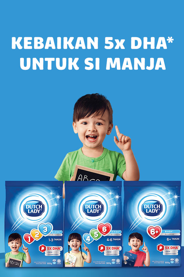 Kebaikan 5x DHA* Untuk Si Manja!